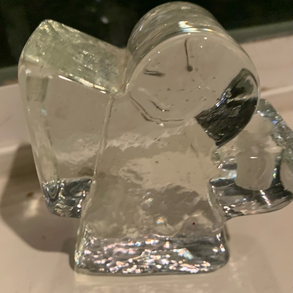 Vintage glass set Wiesenthal Hutte Germany angel candlesticks. - Picture 7 of 12